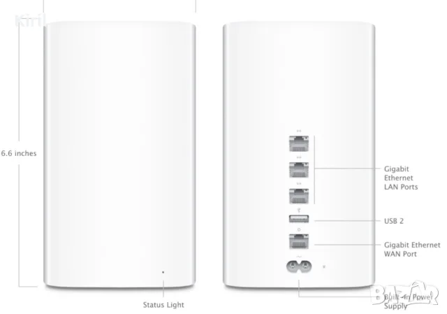 Apple AirPort Extreme Model A1521, снимка 6 - Рутери - 56048529