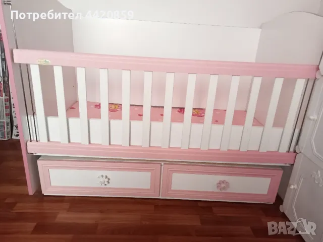 продавам детска кошетка кошара в перфектно състояние, снимка 4 - Детски комплекти - 49577748