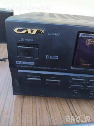 Усилвател/ресийвър Cat, снимка 2 - Ресийвъри, усилватели, смесителни пултове - 53710659