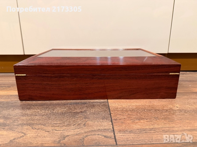 Луксозен дървен хумидор за пури с хигометър, снимка 7 - Други - 52035237