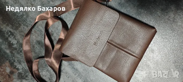 Мъжка кожена чанта Естил