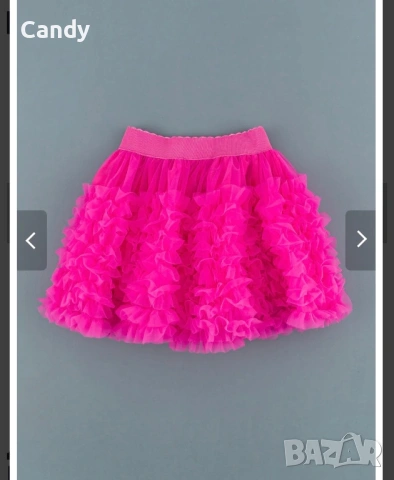 Цикламена пола за момиче 116-122 , снимка 4 - Детски рокли и поли - 53848448