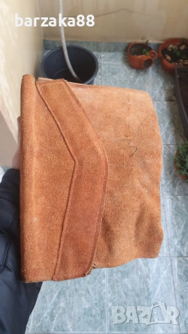 Стара кожена чанта + Калъфче за ключове, снимка 6 - Колекции - 53677186