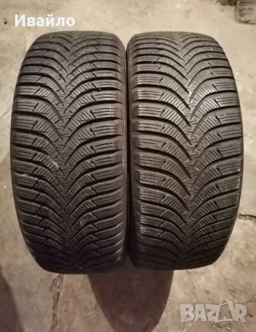 Продавам 2 броя зимни гуми 205.55.16 на 1 сезон дот 2021 Hankook 