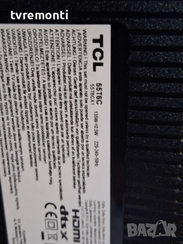 платка захранване PW.A100W2.772 за 55-инчов телевизор TCL Модел 55T6C, с дисплей  LVU550NDAL, снимка 6 - Части и Платки - 52576255