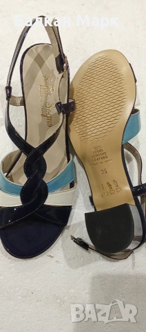 Дамски лачени обувки Soffice Sogno – Vero Cuoio (естествена кожа), снимка 4 - Сандали - 53429235