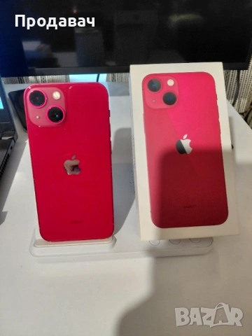 Iphone 13 mini Red 128 100% BH, снимка 2 - Apple iPhone - 53383778