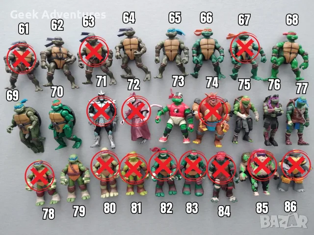 Екшън Фигурки Teenage Mutant Ninja Turtles TMNT Костенурките Нинджа, снимка 5 - Колекции - 47235429