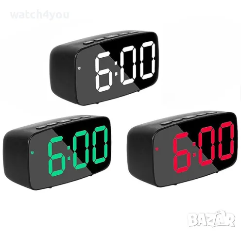 НОВИ СВЕТЕЩИ ЧАСОВНИЦИ. СВЕТЕЩ LED ЧАСОВНИK С ГОЛЕМИ ЦИФРИ НА ТОК И БАТЕРИИ ТЕРМОМЕТЪР DIGITAL CLOCK, снимка 2 - Други - 46822138