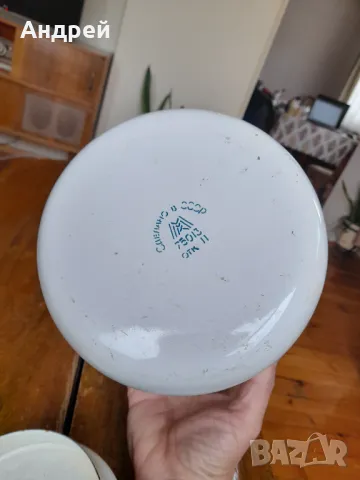 Стар емайлиран чайник #73, снимка 6 - Антикварни и старинни предмети - 49010366