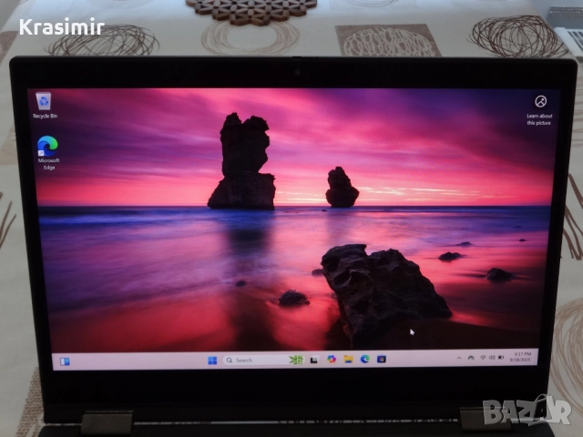 Таблет и Лаптоп 2в1 laptop Lenovo ThinkPad X13 Yoga - 13.3" -i5-10310U 1.7Ghz/RAM16GB/NVMe SSD 256GB, снимка 4 - Лаптопи за работа - 51836480