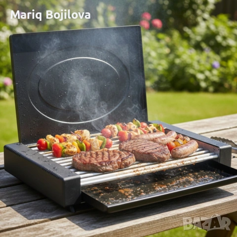 Електрическа скара с капак Oliver Voltz OV51015QC – 1800W мощност , снимка 6 - Скари - 53048114