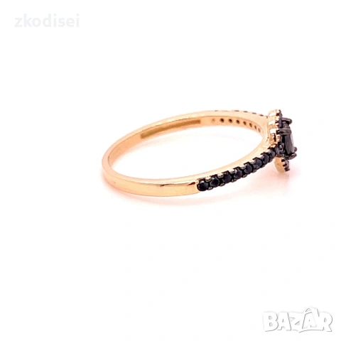 Златен дамски пръстен 1,93гр. размер:57 14кр. проба:585 модел:37723-3, снимка 2 - Пръстени - 53769241