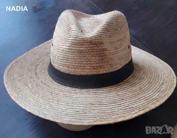 Лятна сламена шапка, бомбе, снимка 1