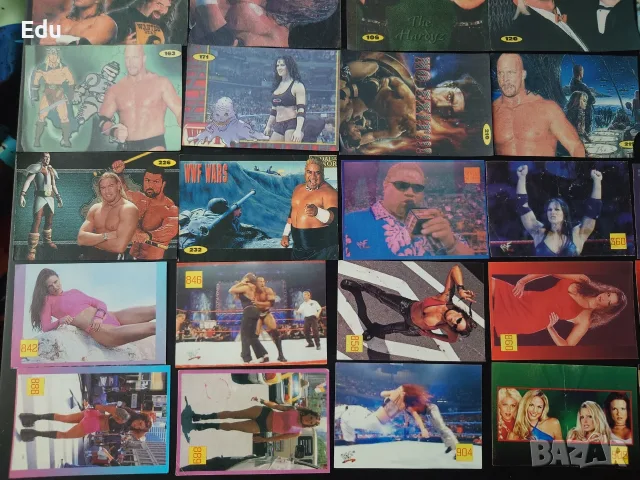 Продавам и разменям листчета с кечисти от WWF WWE, снимка 4 - Колекции - 25172921