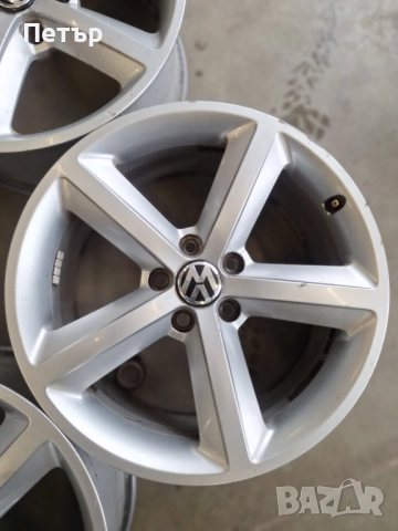ОРИГИНАЛНИ АЛУМИНИЕВИ ДЖАНТИ ЗА  АУДИ /ФОЛКСВАГЕН-5Х112Х66.6-18 цола, снимка 4 - Гуми и джанти - 51963192