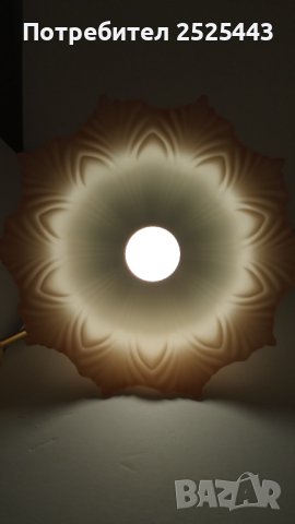 Абажур (Пендел) Е27 - метал и стъкло с Нова LED крушка 9W - 4000K, снимка 4 - Лампи за таван - 41879294