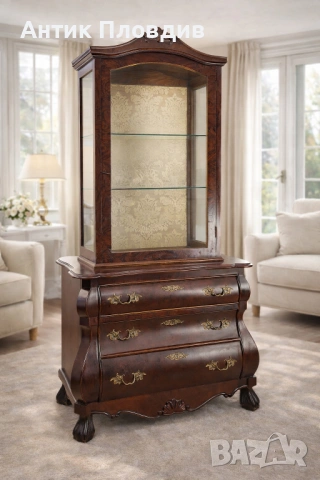 Старинна витрина с комод 