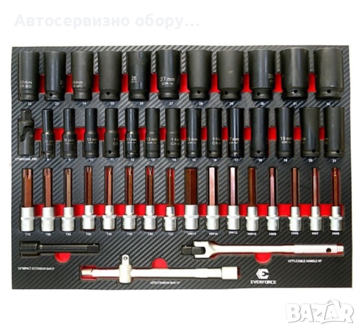 Професионален шкаф с инструменти с метален плот и допълнителен отделение, снимка 4 - Други инструменти - 44566226