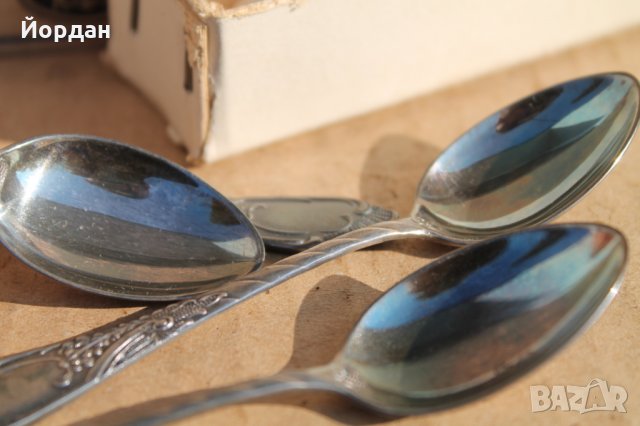 4бр. посребрени лъжици за кафе , снимка 6 - Колекции - 34512974