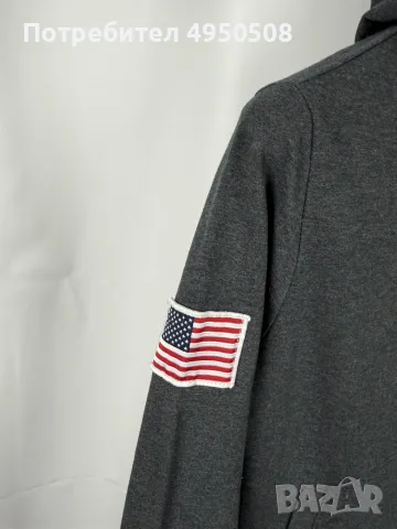 U.S. Polo Assn. Памучна блуза с качулка, размер S, снимка 2 - Суичъри - 56091106