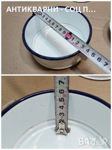 Стара Соц Българска Емайлирана Садинка / 1966 г. / НОМЕР 1625., снимка 12 - Антикварни и старинни предмети - 53670753