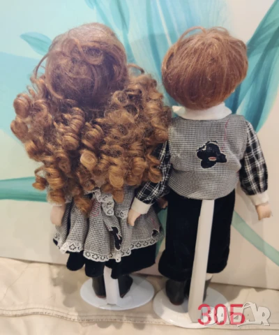 Целуващи се порцеланови кукли, снимка 4 - Колекции - 50657723
