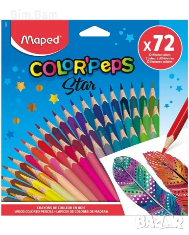 Комплекти цветни моливи за рисуване Maped Color'Peps - 36 / 48 / 72 цвята, снимка 4 - Рисуване и оцветяване - 55378956