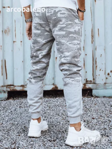 Мъжки спортен панталон с камуфлажен принт, 2цвята , снимка 5 - Панталони - 47561881