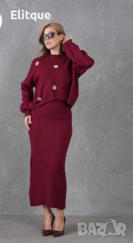 дамски комплекти блуза и пола , снимка 4 - Комплекти - 52552644