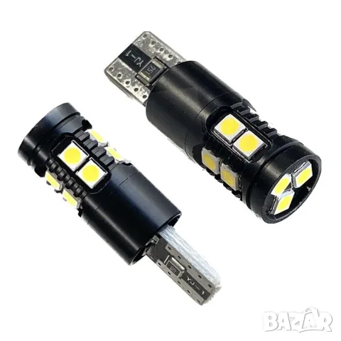 LED крушки T10 CANBUS 12-24V 2 броя с бяла светлина