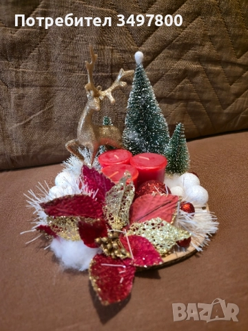 Коледен ароматен свещник