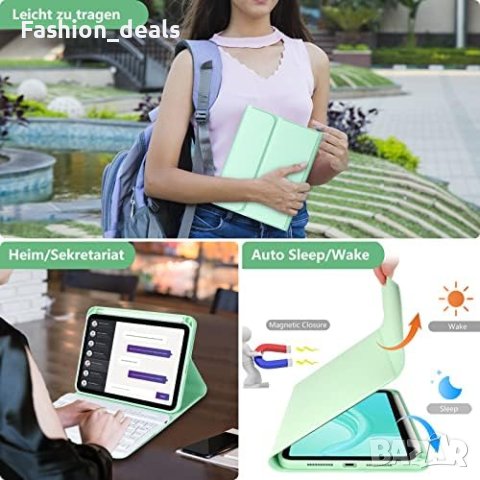 Нова тънка смарт клавиатура за iPad Mini 6 8.3 инча + защитен калъф с държач за писалка, снимка 3 - Аксесоари за Apple - 41583059