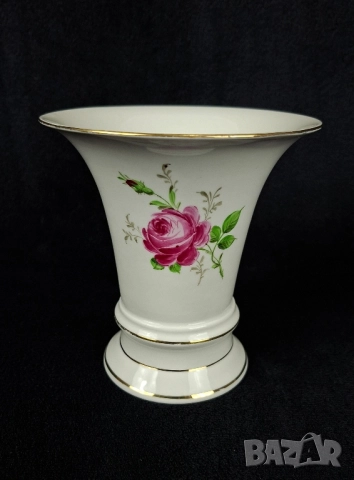 Ваза с роза - Schierholz Ръчно рисувана