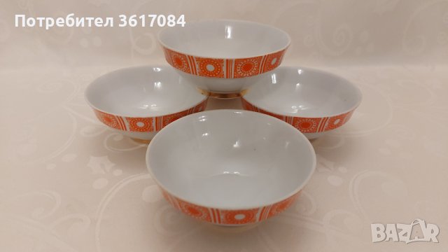 Руски порцеланови купички от 70-те години на Полтавския завод за порцелан, снимка 2 - Сервизи - 40256709