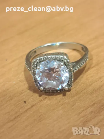 Сребърен пръстен, снимка 2 - Пръстени - 47766956