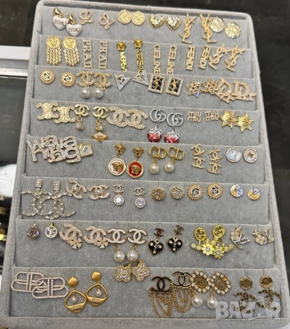 обеци от неръждаема стомана prada chanel christian dior ysl saint laurent gucci 