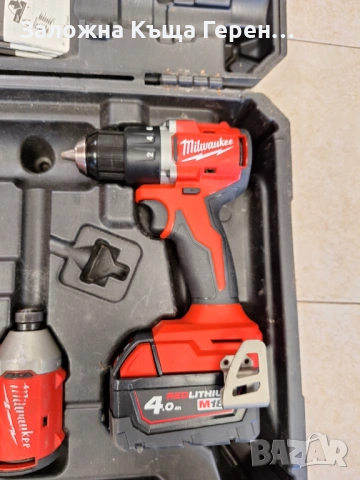 Комплект машини Milwaukee М18-BLCPP2B-402C, снимка 2 - Куфари с инструменти - 53243890