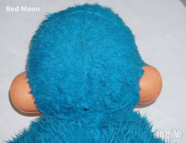 Колекционерска много рядка ГОЛЯМА плюшена играчка синя маймуна Мончичи 60см, снимка 3 - Колекции - 44225880
