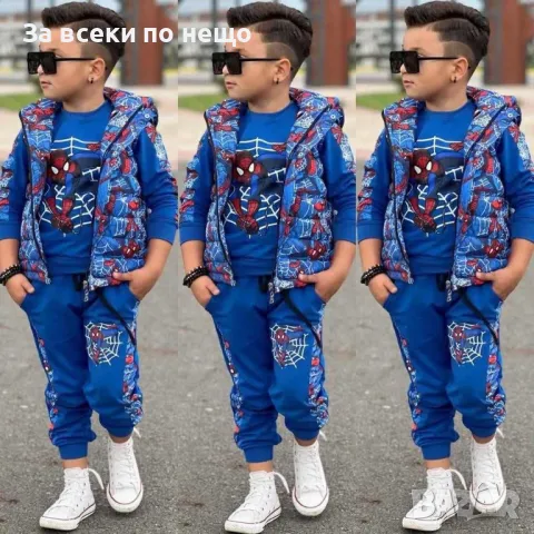 Детски спортен комплект Spider-man - 2 налични цвята Код B343, снимка 5 - Детски комплекти - 47999199
