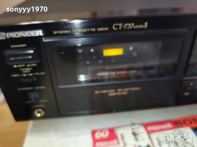 PIONEER CT-737 MARK II 3HEAD DECK MADE IN JAPAN 1503261100, снимка 7 - Декове - 53844447