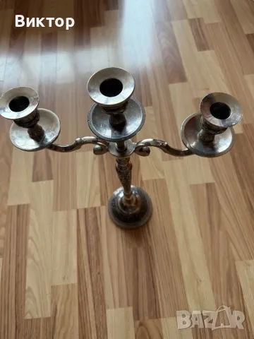 Голям масивен уникален свещник, снимка 5 - Други - 49960748
