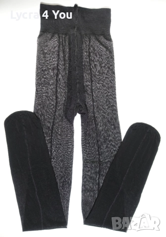 One size черен чорапогащник с ръб , снимка 4 - Бельо - 52701539