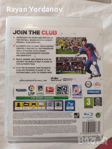 FIFA 13 & MAJOR LEAGUE BASEBALL 2K11 за PS3, снимка 3 - Игри за PlayStation - 52790920