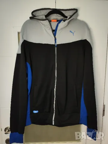 Puma BMW мъжка горница с цип, XL/XXL, снимка 2 - Спортни дрехи, екипи - 47546708