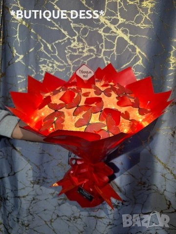 ПРОМОЦИЯ‼️Ръчно изработени светещи букети "Dess", снимка 4 - Подаръци за рожден ден - 53090993
