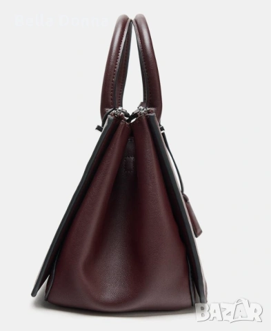 ЗАРА Дамска мини градска чанта/ ZARA Mini city bag, цвят бордо, снимка 3 - Чанти - 53603517