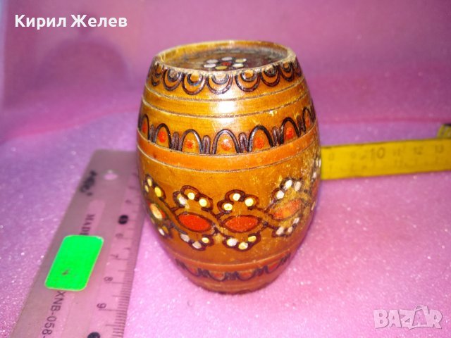 СТАР ЕТНО ПИРОГРАФИРАН СУВЕНИР БУРЕНЦЕ РЪЧНА ИЗРАБОТКА За ТЕМАТИЧНА ДЕКОРАЦИЯ 24078, снимка 7 - Декорация за дома - 44185551