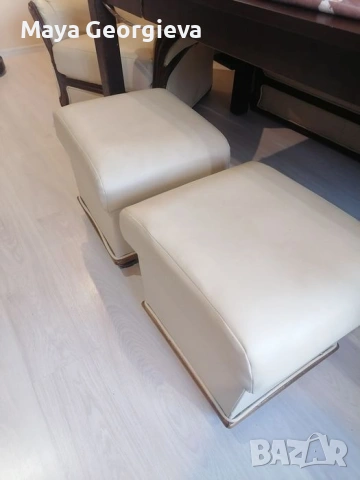 Кожена холна гарнитура , снимка 5 - Дивани и мека мебел - 53259620