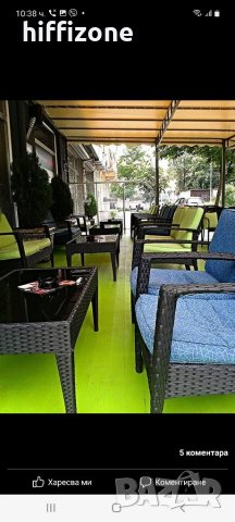 Комплект диван , маса и два стола, снимка 7 - Друго търговско оборудване - 35929529